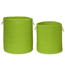 Lime green on sale laundry basket